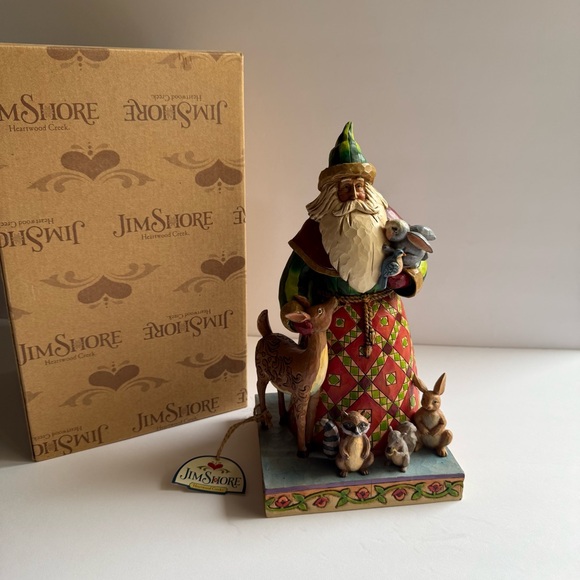 Jim Shore “Woodland Christmas” Santa with Animals 2006
